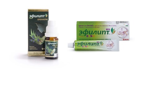 Набор Эфилипт Бро Бэби крем 20 г  и Эфилипт Премиум 10 мл по специальной цене