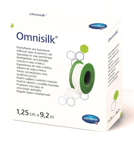 Пластырь omnisilk на основе из синтетического шелка (на катушке) н/стер 1,25 смх9,2 м