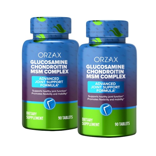 НАБОР ИЗ 2 УП. ОРЗАКС ГЛЮКОЗАМИН ХОНДРОИТИН MSM КОМПЛЕКС 90 ТАБЛ.