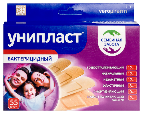 ЛЕЙКОПЛАСТЫРЬ УНИПЛАСТ НАБОР СЕМЕЙНАЯ ЗАБОТА