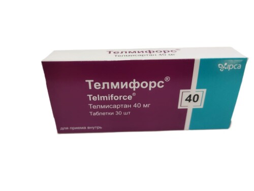 Купить Телмифорс 40 мг 30 шт. таблетки цена