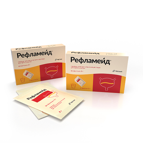 Набор при цистите Рефламейд 3 мг 1 пакет порошок для приготовления раствора для приема внутрь х2