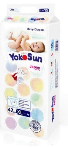 Купить Yokosun подгузники детские размер xl/13+кг 42 шт. цена