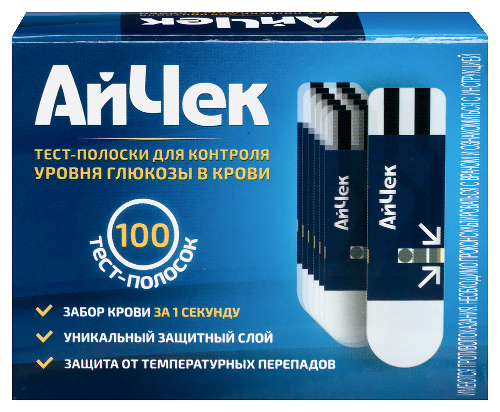 Тест-полоски айчек 100 шт.