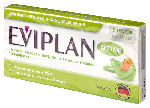 Тест д/опр овуляции eviplan 5 шт.
