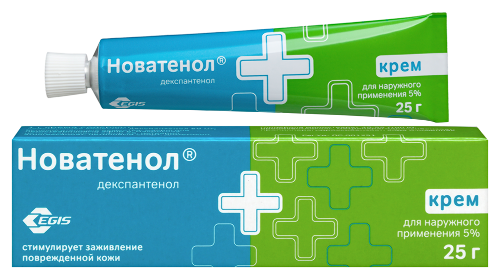 Купить Новатенол 5% крем для наружного применения 25 гр цена