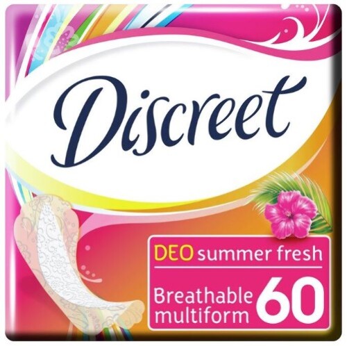 Купить Discreet deo multiform летняя свежесть ежедневные гигиенические прокладки 60 шт. цена