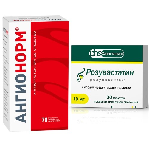 Набор: скидка на Ангионорм таб №70 при заказе с Розувастатин таб 10мг №30