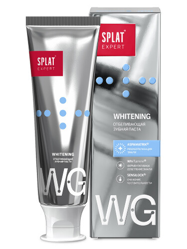 Splat expert зубная паста whitening/отбеливающая 75 мл