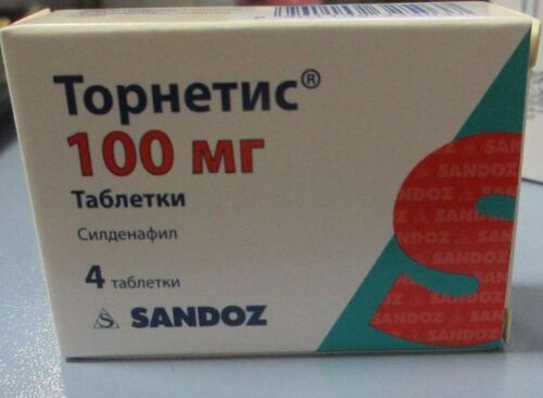 Торнетис 100 мг 4 шт. таблетки