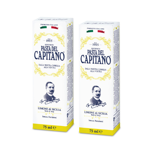 НАБОР PASTA DEL CAPITANO 1905 ЗУБНАЯ ПАСТА СИЦИЛИЙСКИЙ ЛИМОН 75МЛ 2 уп. - по выгодной цене!