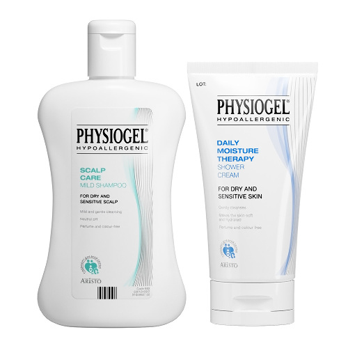 Набор PHYSIOGEL "Комплекс для тела и волос" Крем гель для душа DMT 150 мл + Мягкий шампунь SC 250