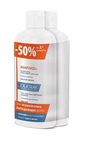 Anaphase+ шампунь для ослабленных выпадающих волос 400 мл 2 шт.