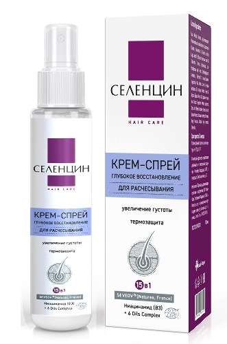 Селенцин hair care крем-спрей глубокое восстановление 15 в 1 для расчесывания волос 100 мл