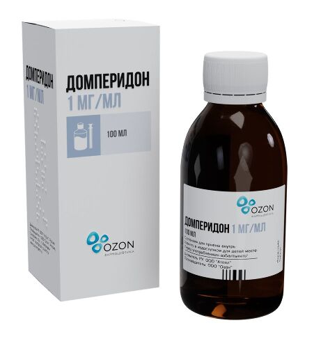 Домперидон 1 мг/мл флакон суспензия для приема внутрь 100 мл