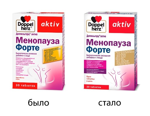 Купить Доппельгерц актив менопауза форте 30 шт. таблетки массой 1485 мг цена