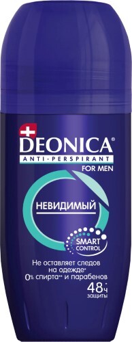 Купить Deonica for men антиперспирант невидимый 50 мл/ролик цена