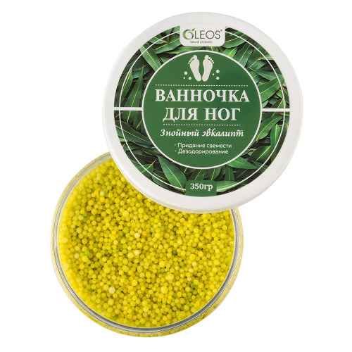 Oleos ванночка для ног знойный эвкалипт 350 гр