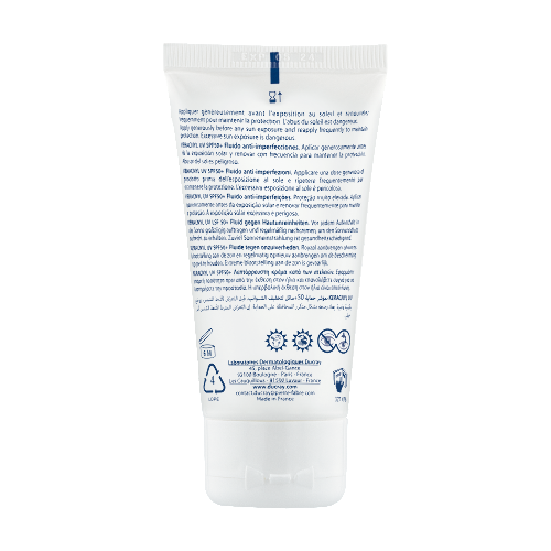 Ducray keracnyl uv 50+ флюид для жирной кожи spf50+ 50 мл