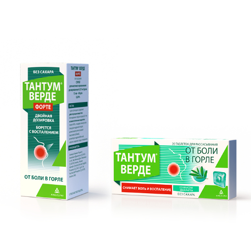 Набор Тантум верде форте спрей + Тантум верде таб. эвкалипт 20 шт. со скидкой