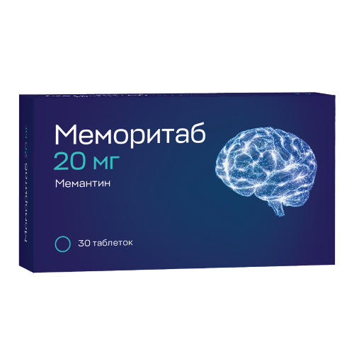 Купить Меморитаб 20 мг 30 шт. таблетки диспергируемые цена