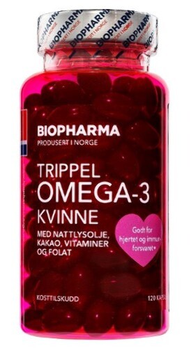 Купить Biopharma тройная омега-3 для женщин 120 шт. капсулы массой 750 мг цена