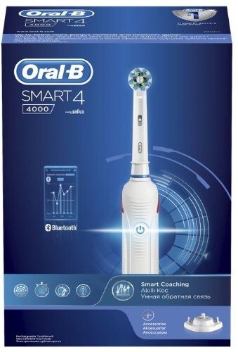 Oral-b зубная щетка braun smart 4 4000 тип 3767 электрическая