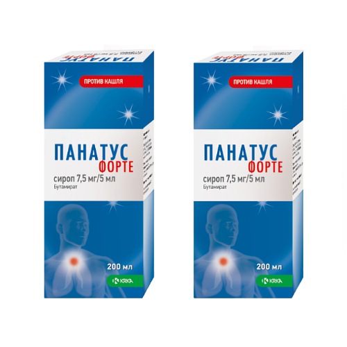 Набор из 2 упаковок Панатус сироп форте 7,5 мг/5 мл флакон 200 мл