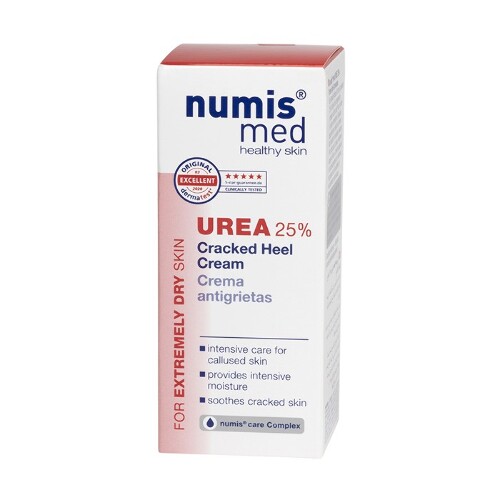 Numis med крем против трещин на пятках с 25% мочевиной для очень сухой кожи 50 мл