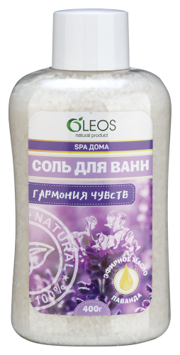 Oleos морская соль для ванн гармония чувств 400 гр
