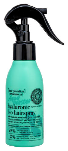 Hair evolution спрей-кондиционер для волос гиалуроновый увлажняющий aqua booster ultra увлажнение 120 мл