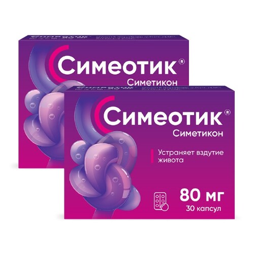 Купить Симеотик 80 мг 30 шт. капсулы цена