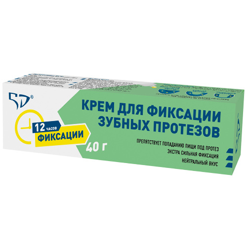 5D крем для фиксации зубных протезов 40 гр