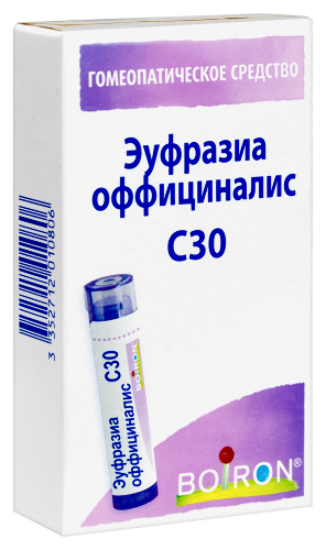 ЭУФРАЗИА ОФФИЦИНАЛИС С30 ГОМЕОПАТ МОНОКОМП ПРЕПАРАТ РАСТИТ ПРОИСХОЖД