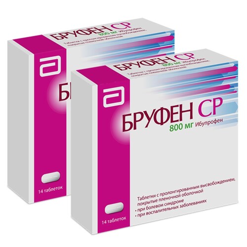 Набор «БРУФЕН СР 0,8 N14 таблетки с пролонгированным высвобождением – 2 упаковки со скидкой 30%»
