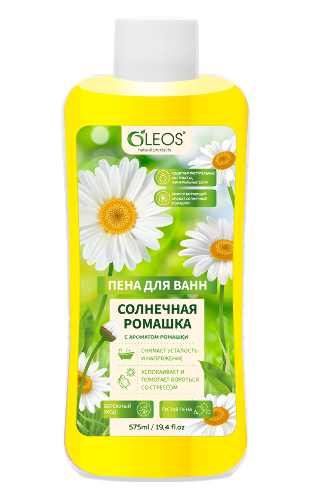 Купить Олеос пена для ванн солнечная ромашка с экстрактом ромашки 575 мл цена