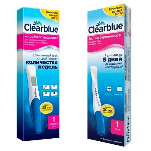 Набор Тест на беременность ClearBlue Digital + ClearBlue Plus со скидкой 15%