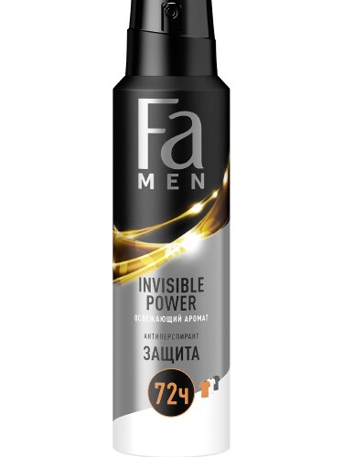 Купить FA MEN АНТИПЕРСПИРАНТ INVISIBLE POWER ОСВЕЖАЮЩИЙ АРОМАТ 150МЛ/АЭРОЗОЛЬ цена