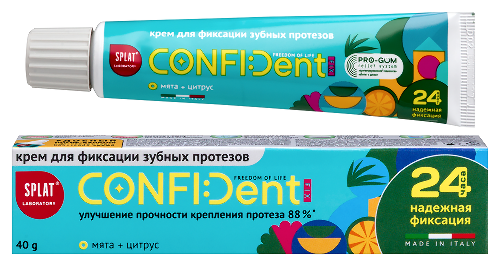 КРЕМ ДЛЯ ФИКСАЦИИ ЗУБНЫХ ПРОТЕЗОВ CONFIDENT FIX