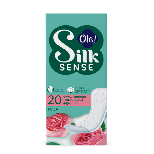 Ola silk sense прокладки ежедневные daily deo бархатная роза 20 шт.