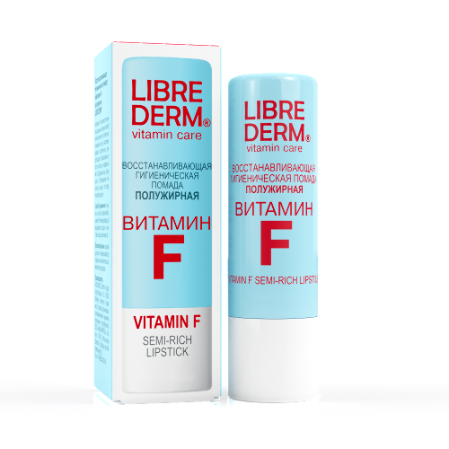 Librederm гигиеническая помада "витамин f" полужирная 4 гр