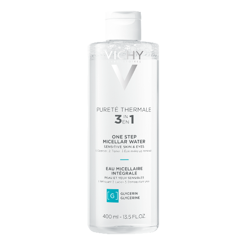 Vichy purete thermale мицеллярная вода универсальная 3 в 1 для чувствительной кожи лица и вокруг глаз 400 мл