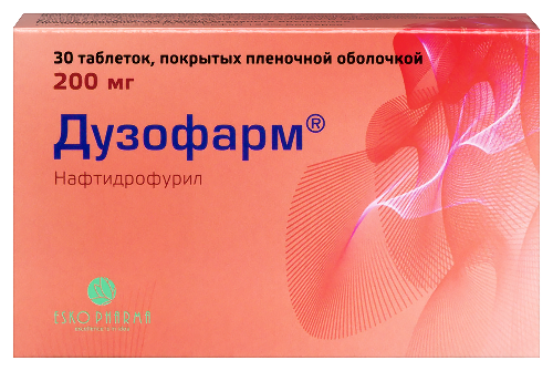 Дузофарм 200 мг 30 шт. таблетки, покрытые пленочной оболочкой