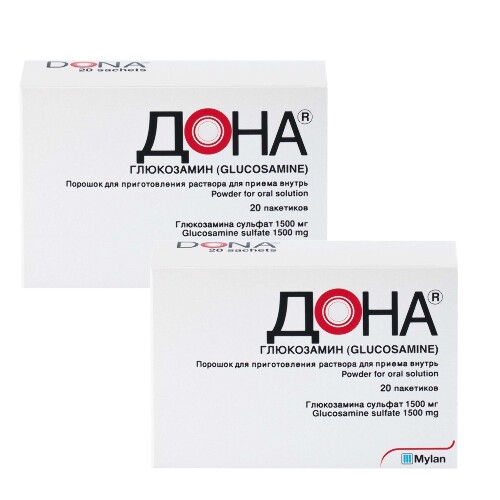 НАБОР ДЛЯ СУСТАВОВ! 2 уп Дона порошок №20 со скидкой 250 рублей