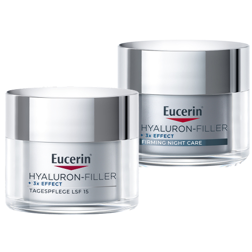 Набор EUCERIN HYALURON-FILLER: КРЕМ ДЛЯ ДНЕВНОГО УХОДА ЗА СУХОЙ ЧУВСТВИТЕЛЬНОЙ КОЖЕЙ SPF15 50МЛ + КРЕМ ДЛЯ УХОДА ЗА КОЖЕЙ НОЧНОЙ АНТИВОЗРАСТНОЙ 50МЛ