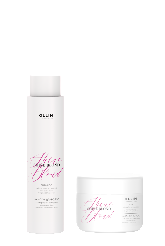 Набор Ollin shine blond шампунь с экстрактом эхинацеи 300мл + маска 300мл