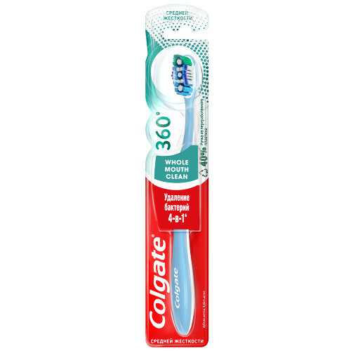 Colgate 360° суперчистота всей полости рта зубная щетка/средняя