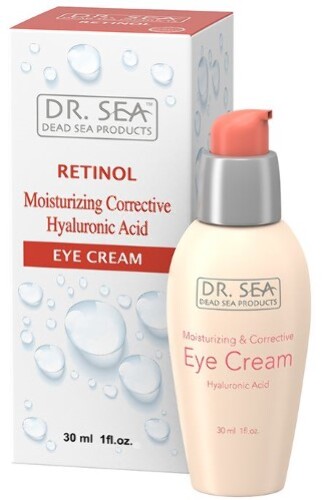 Купить Dr sea крем увлажняющий и корректирующий для глаз с ретинолом и гиалуроновой кислотой 30 мл цена