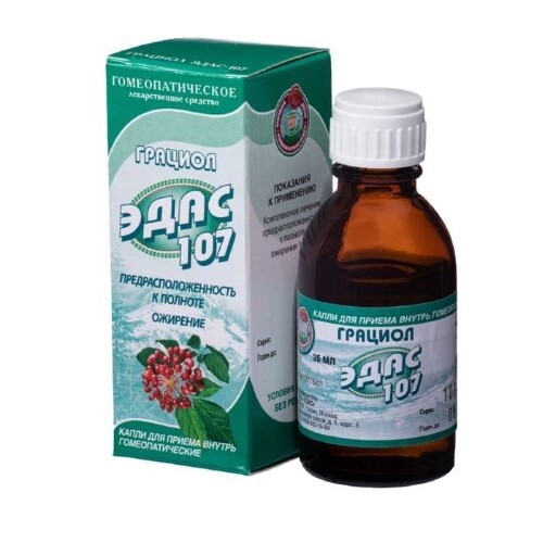 Купить Эдас-107 Грациол, капли для приема внутрь гомеопатические, 25 мл цена