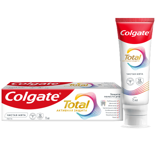 Colgate total 12 чистая мята зубная паста 75 мл